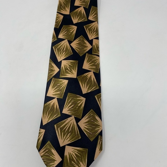 Vintage Pierre Balmain Geometric Patterned Tie - Picture 2 of 5